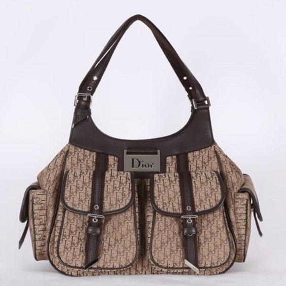 Dior Handbags - CHRISTIAN DIOR Vintage Diorissimo Hobo Brown